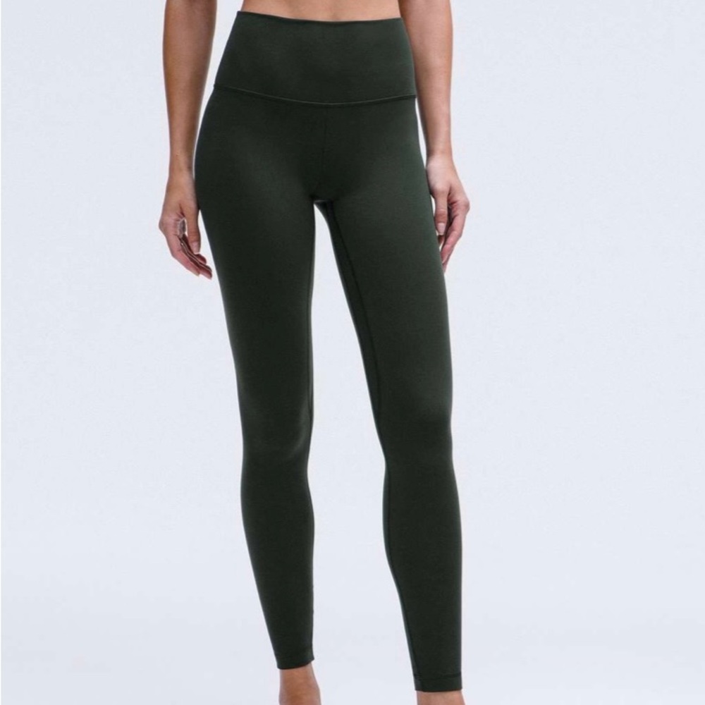 Lululemon High Rise Align 28” in Dark Olive